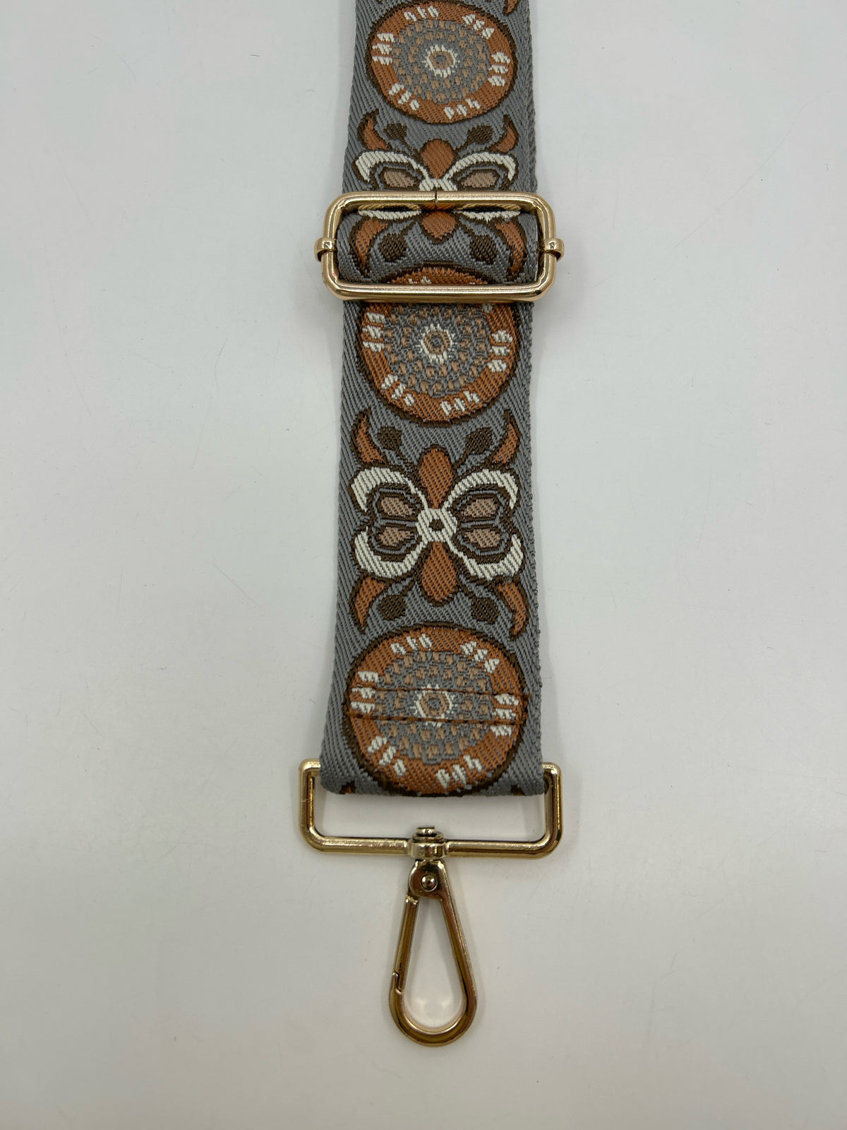 AH-DORNED blue & orange Purse Strap