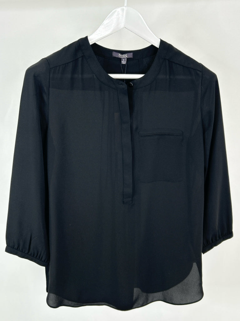 NYDJ Size S Black Blouse
