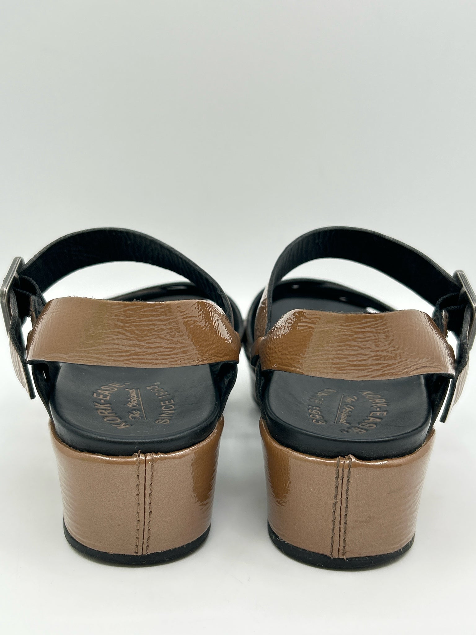 KORK EASE Size 9 Black & Brown Women Sandal