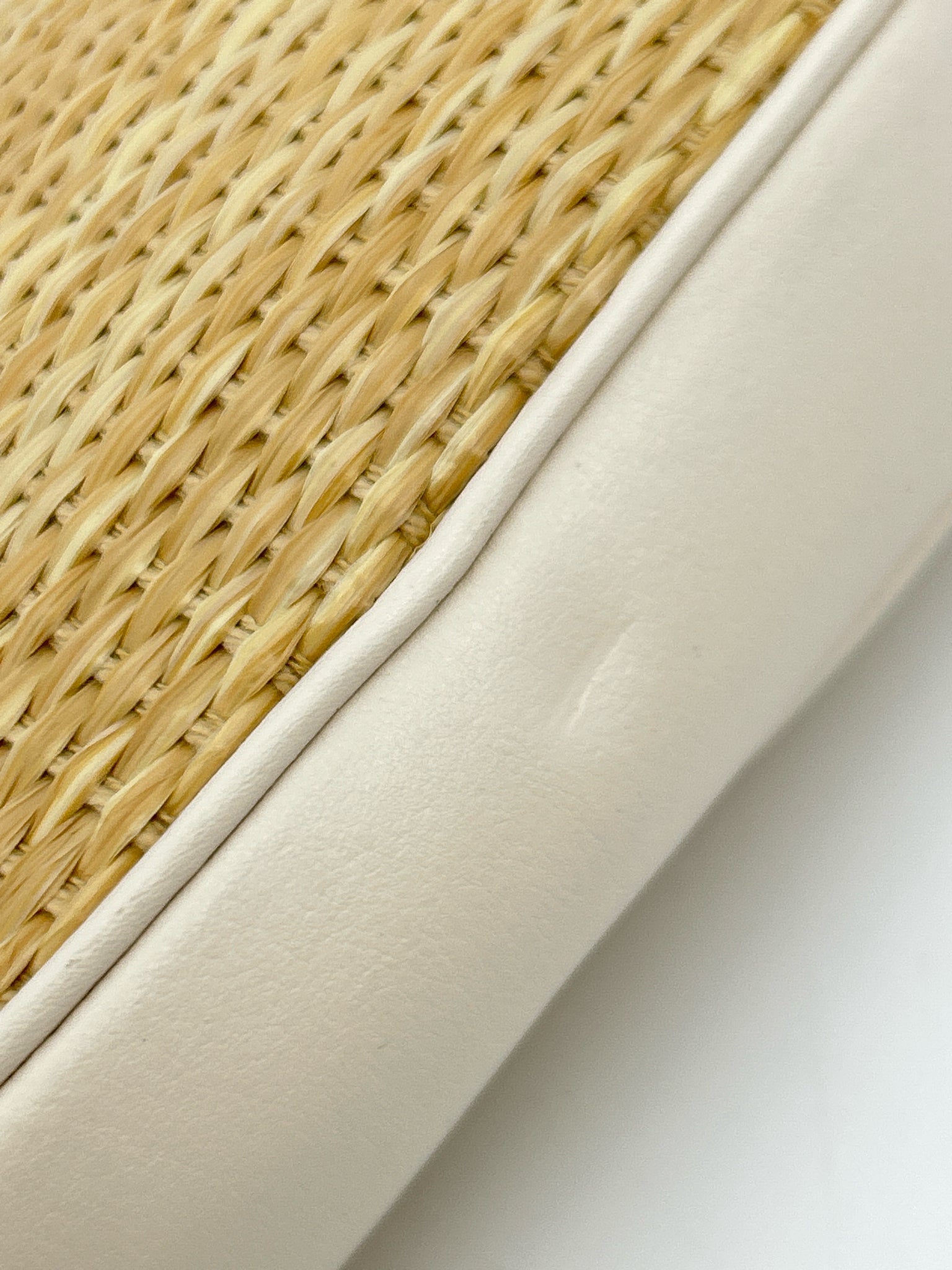Coach Straw and Leather Women Wristlet