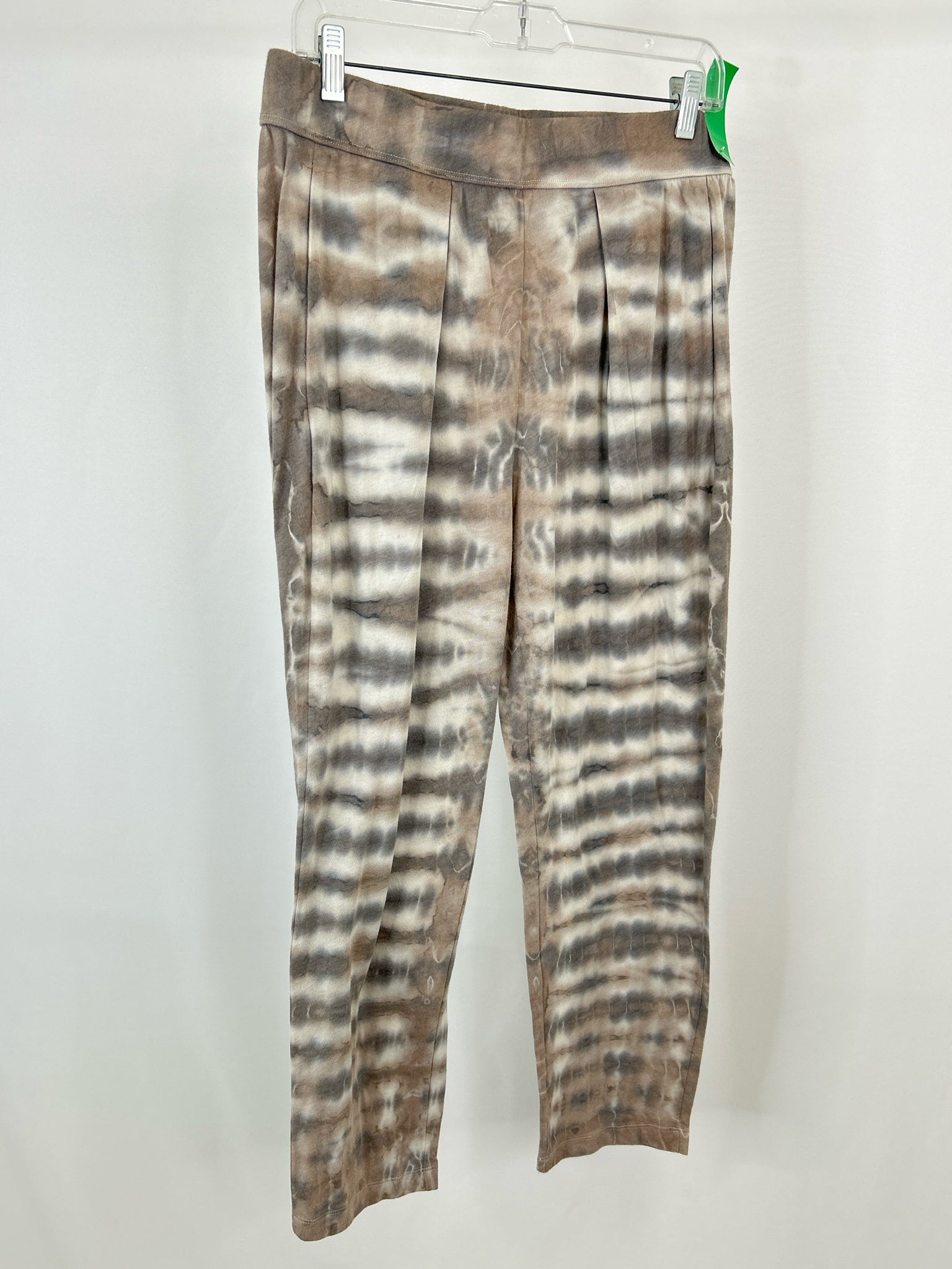 RAQUEL ALLEGRA Size XL Taupe Print Women Pants