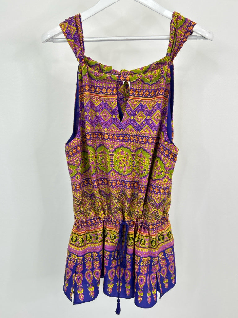 Lauren Ralph Lauren Size M Purple and green Women's Top