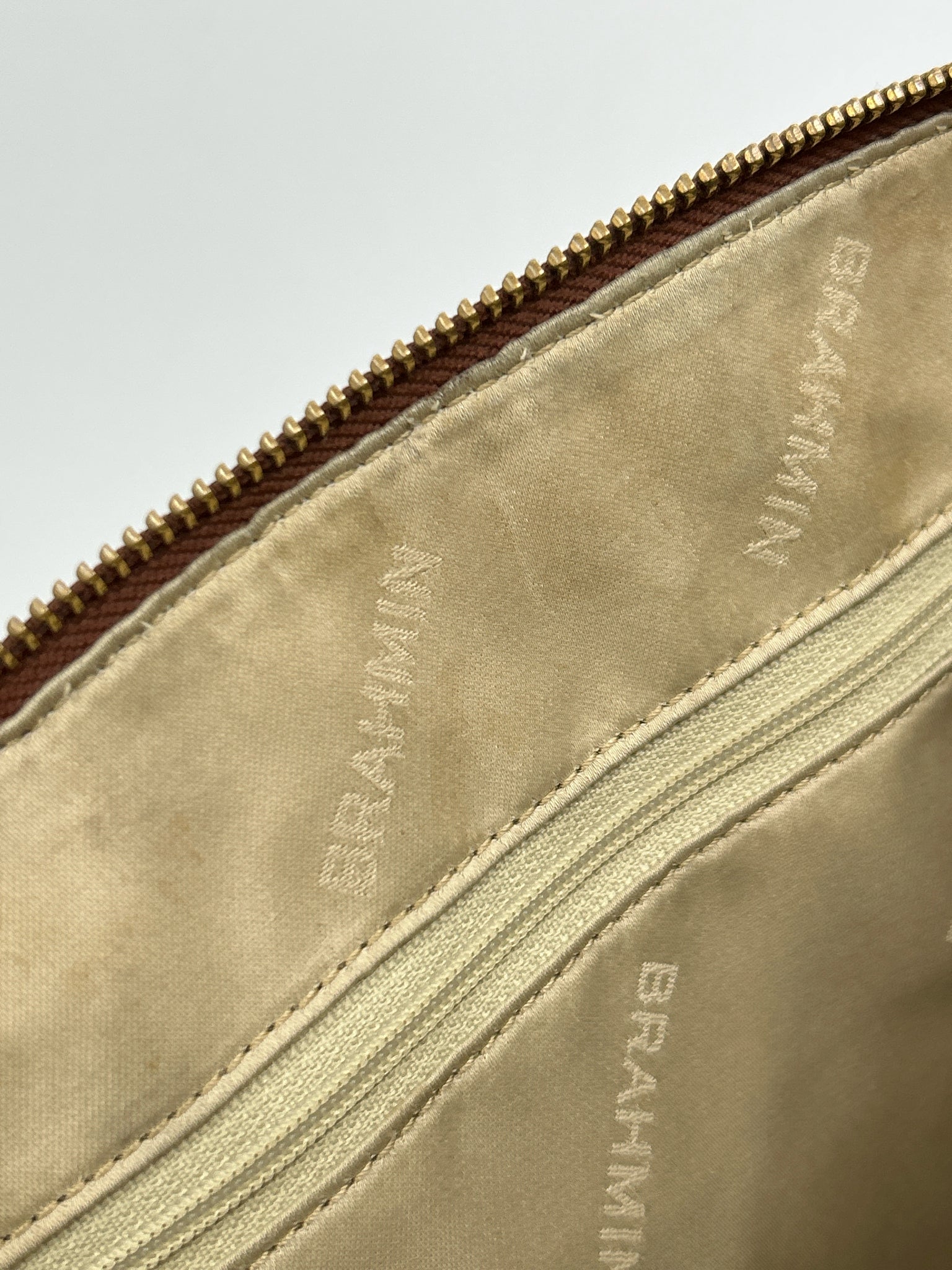 BRAHMIN Pecan and Green Women Purse