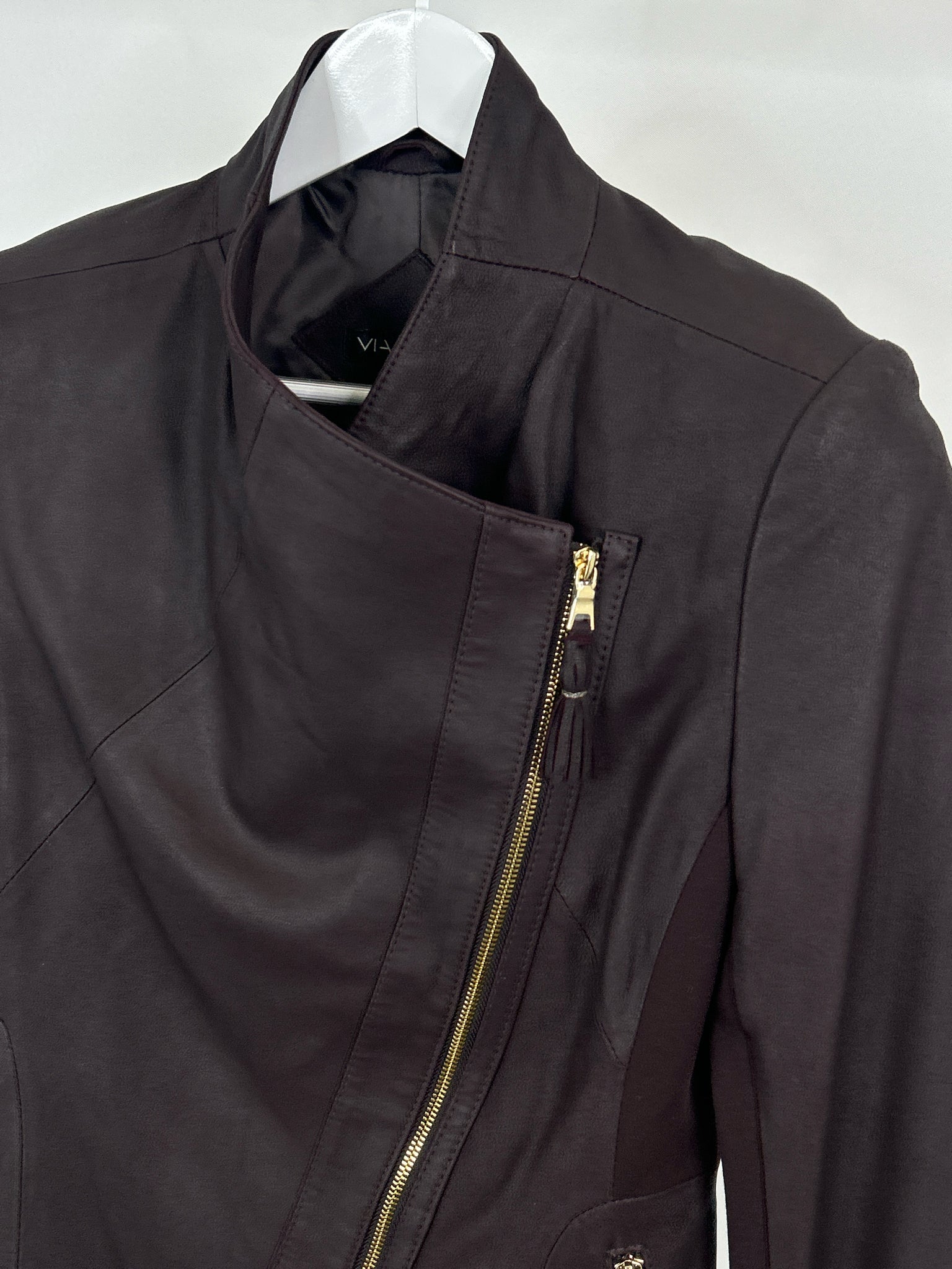 VIA SPIGA Size S Burgundy Women Jacket