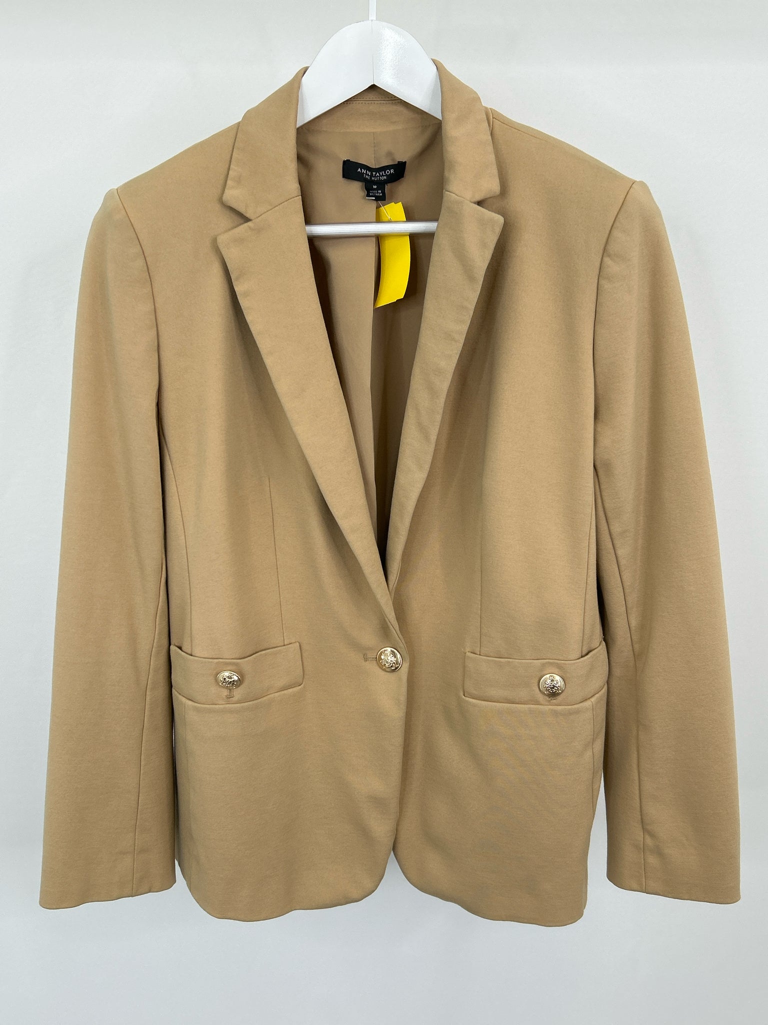ANN TAYLOR Size 10 KHAKI Women Blazer
