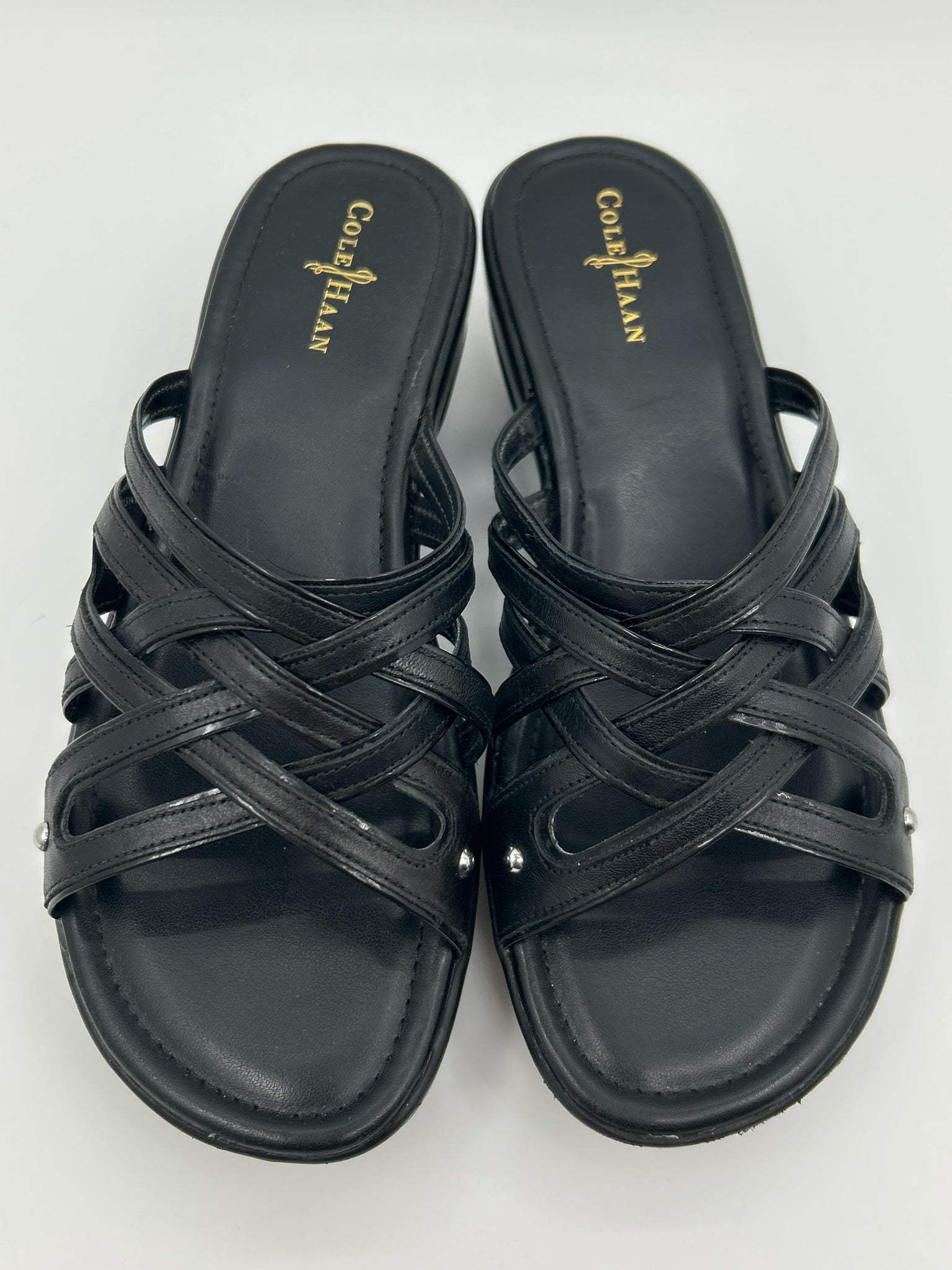 COLE HAAN Size 7B Black Women Sandal