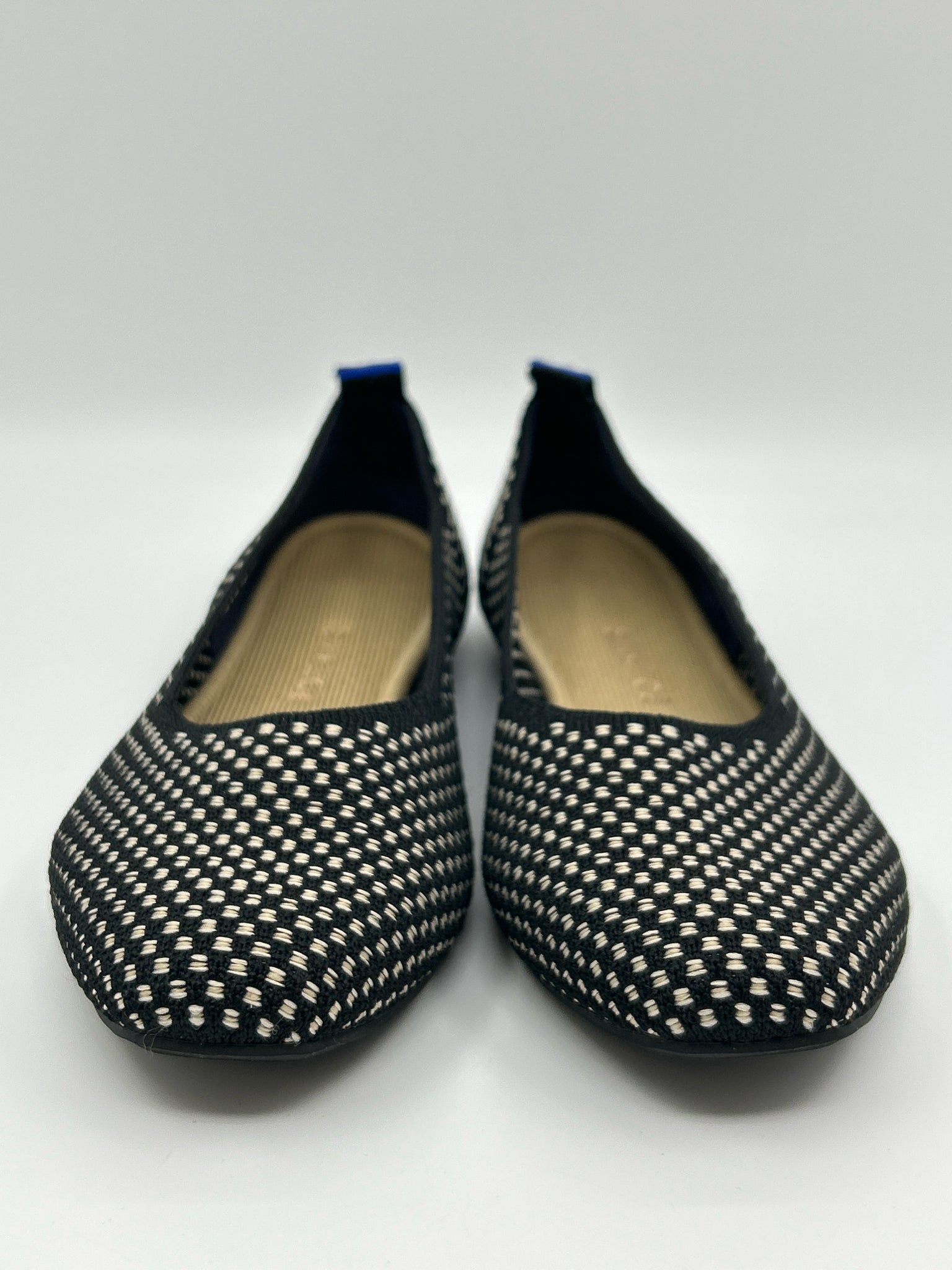 ROTHY'S Size 8.5 Black and White Women Flats