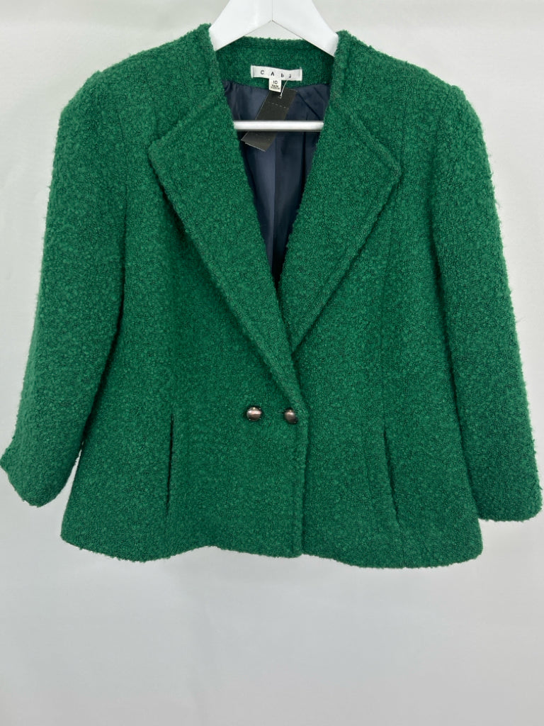 CABI Women Size 10 Green Jacket