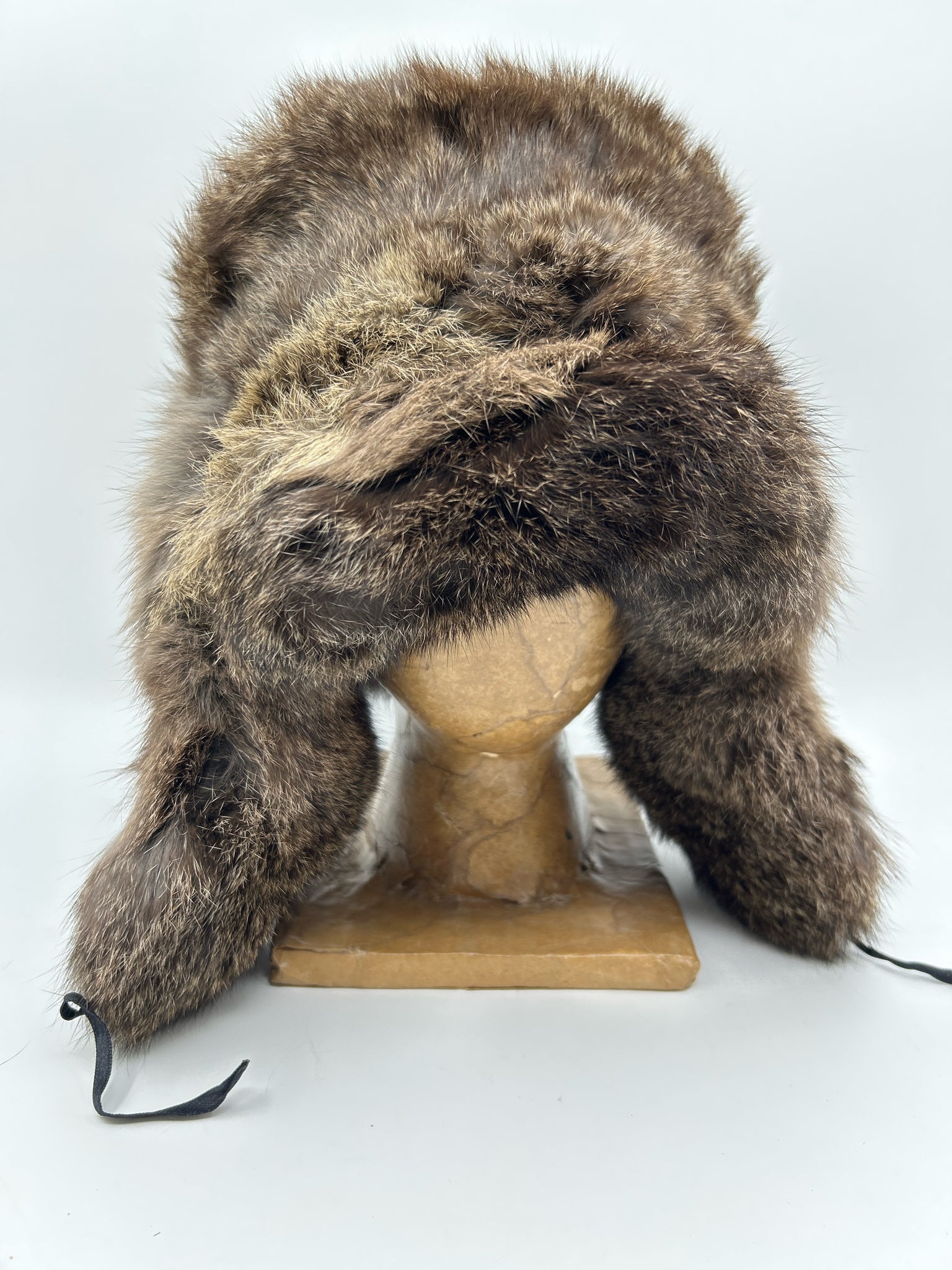 NO BRAND One Size Brown Women Fur Hat