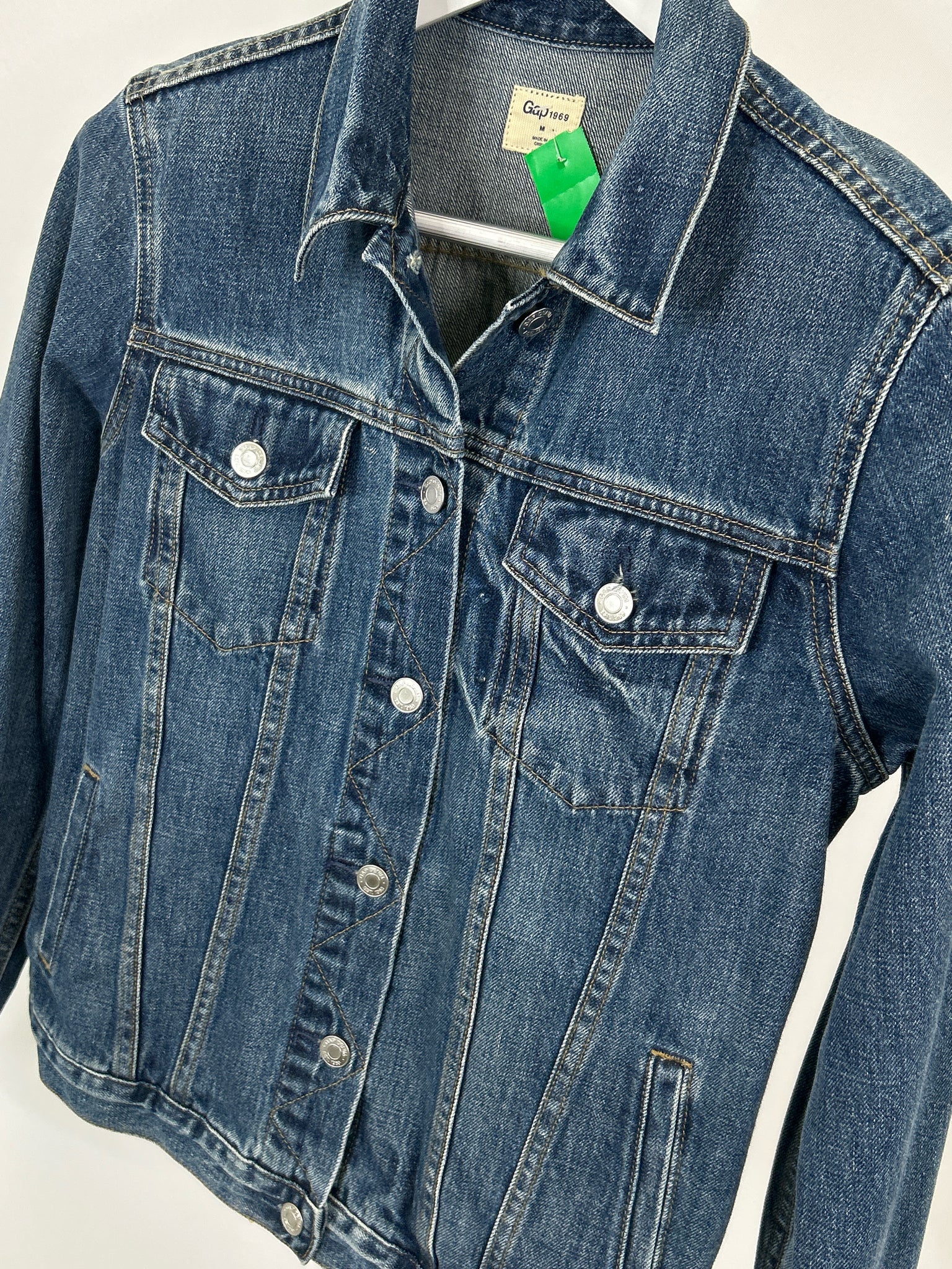 GAP Size M BLUE DENIM Women Jacket