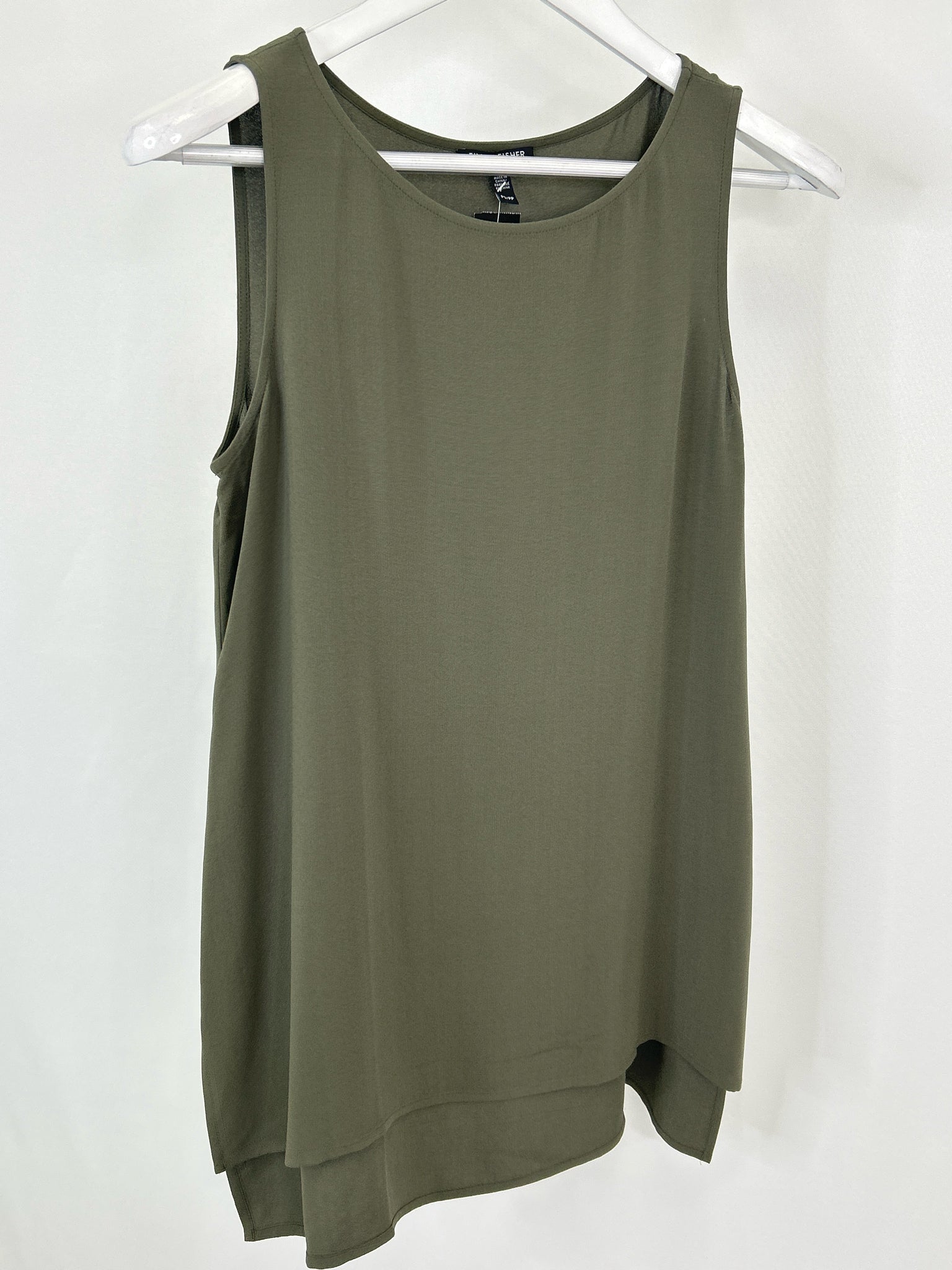 EILEEN FISHER Size ps OLIVE Women Tunic
