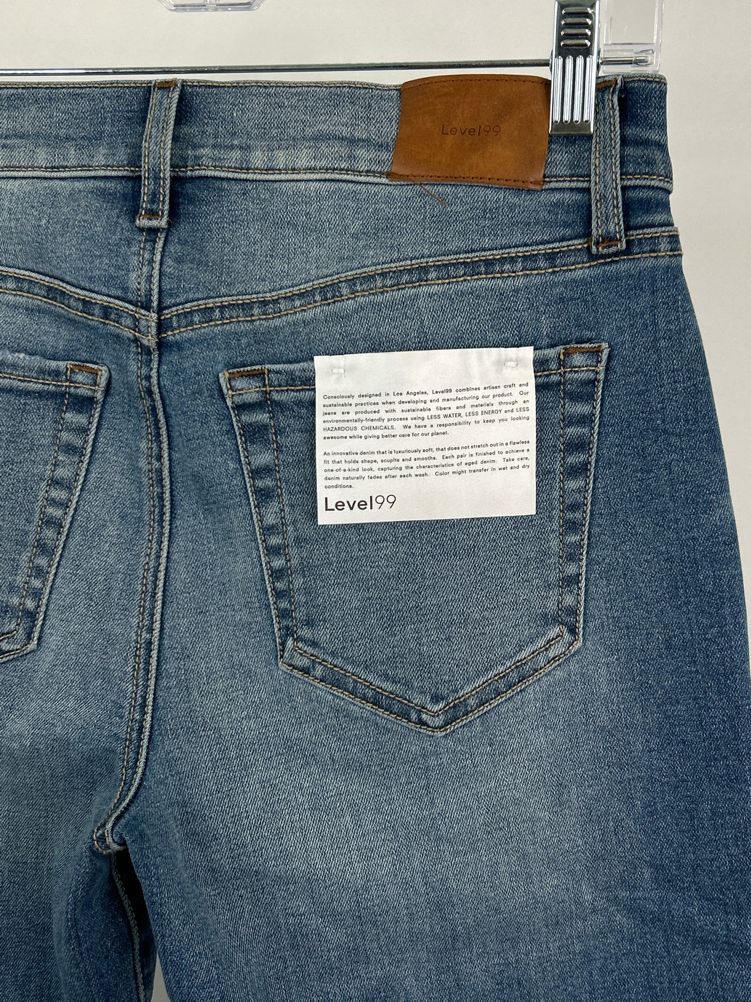 LEVEL 99 Size 27/4 LIGHT BLUE DENIM Women jeans