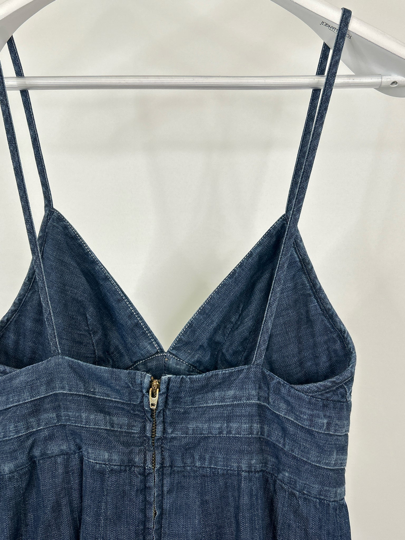 7 FOR ALL MANKIND Size XS BLUE DENIM Women Dress