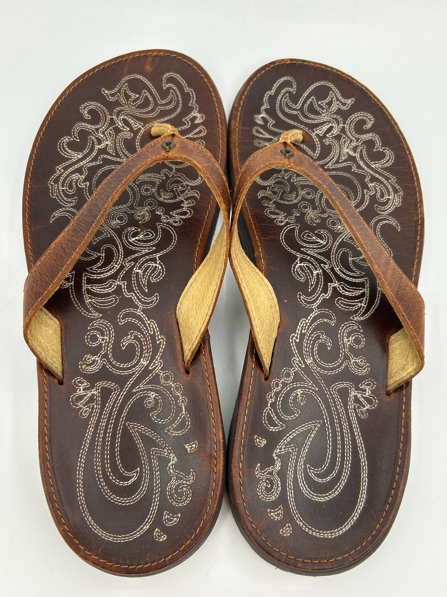 OLUKAI Size 8 Tan Women Sandal