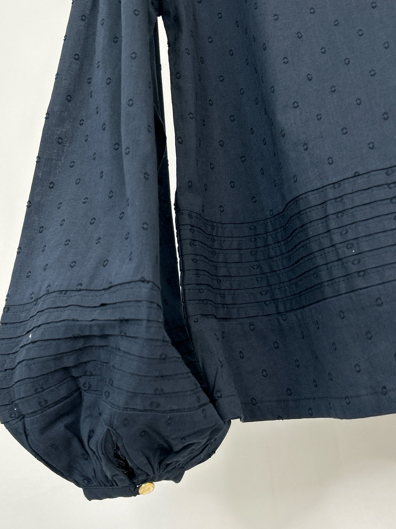 1 People Size M Navy Women Blouse
