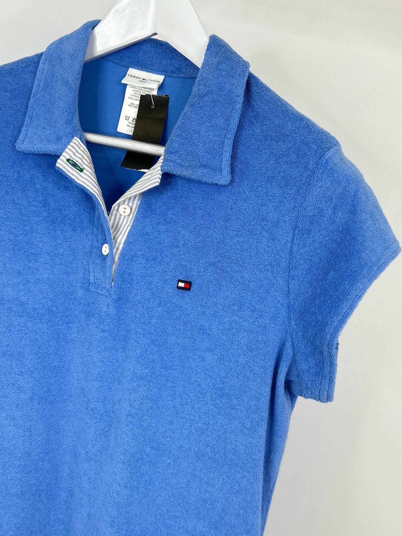 TOMMY HILFIGER Size L Baby Blue Women Dress