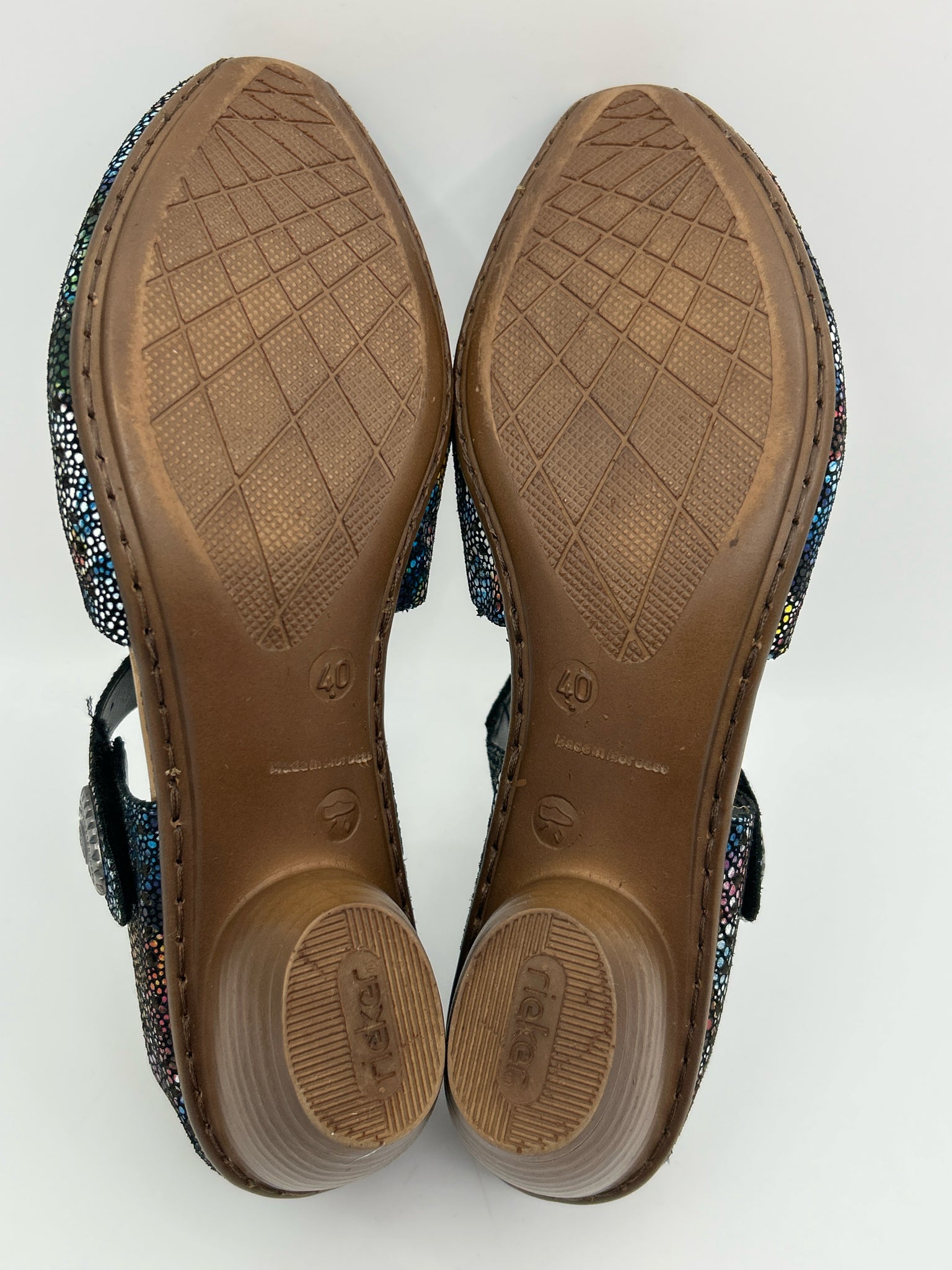 RIEKER Size 9 Multi-Color Women Shoes