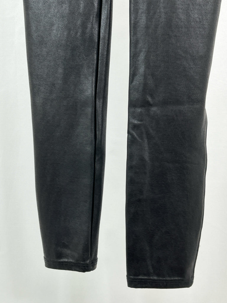 SPANX Women Size M METALLIC BLACK Legging