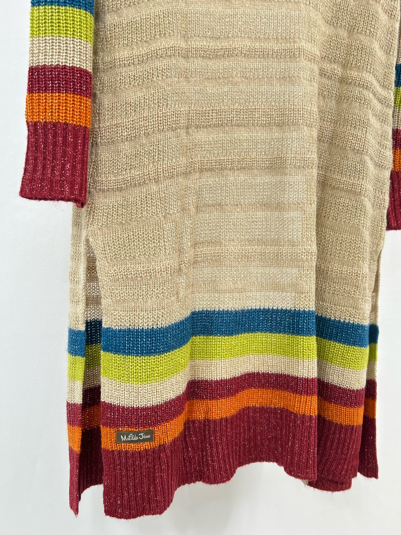 MATILDA JANE Size S Beige Women Cardigan