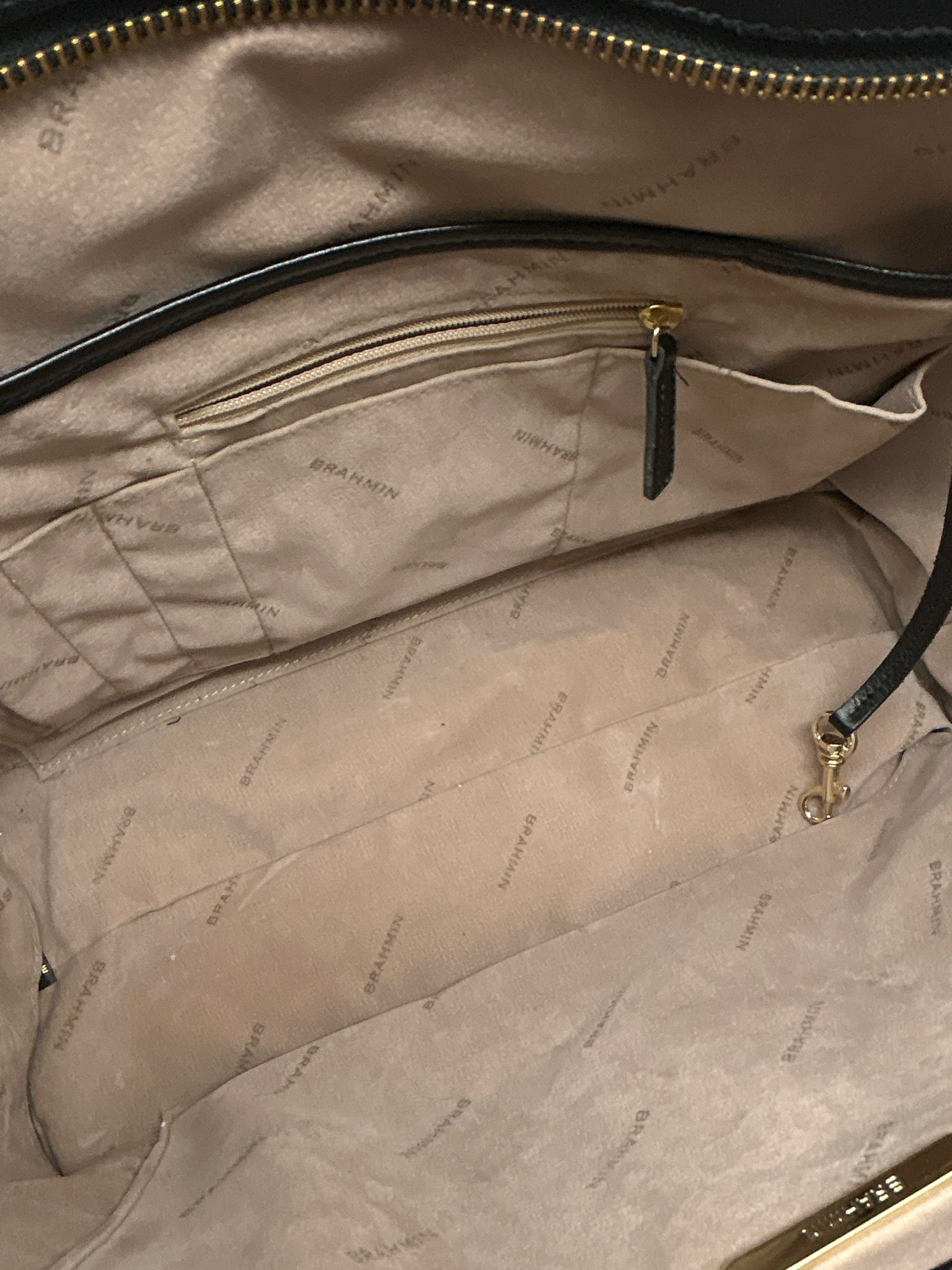 BRAHMIN black and brown Women Tote