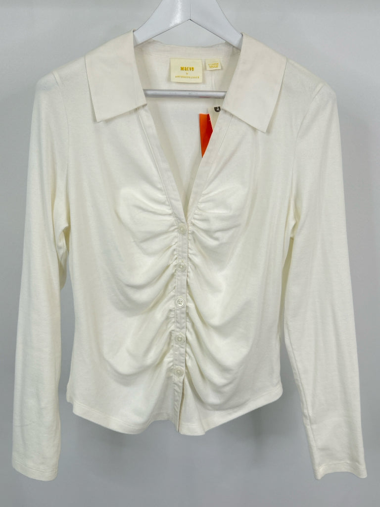 MAEVE Size XL White Women's Shirt