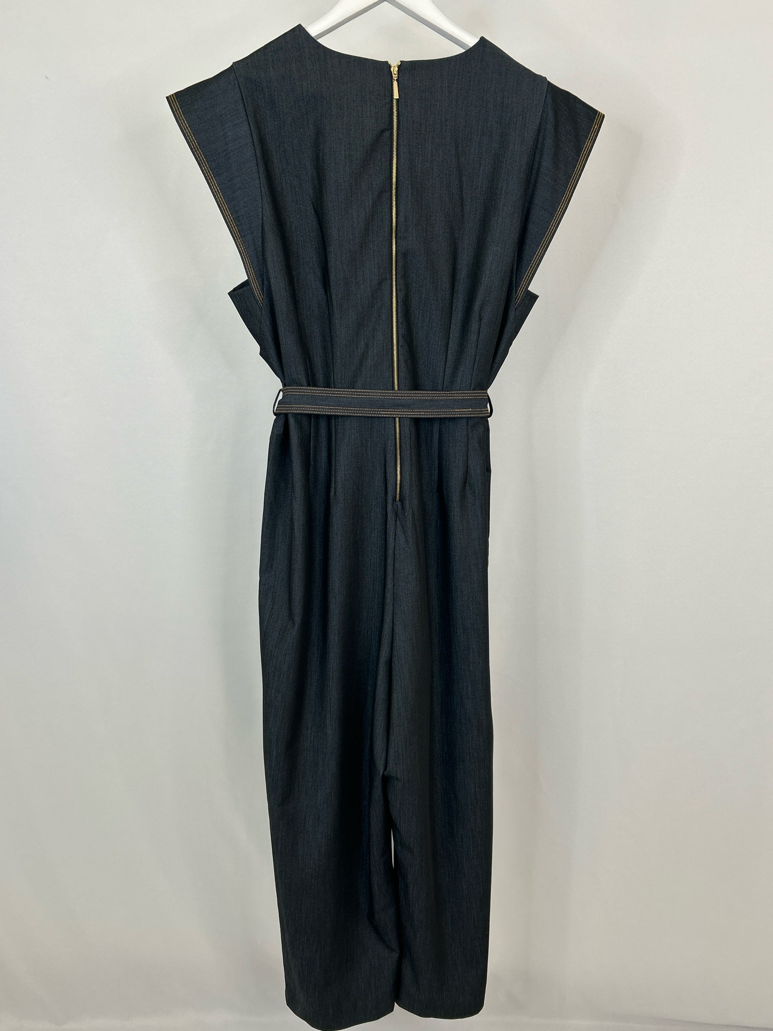 CALVIN KLEIN Size 16 BLUE DENIM Women Jumpsuit
