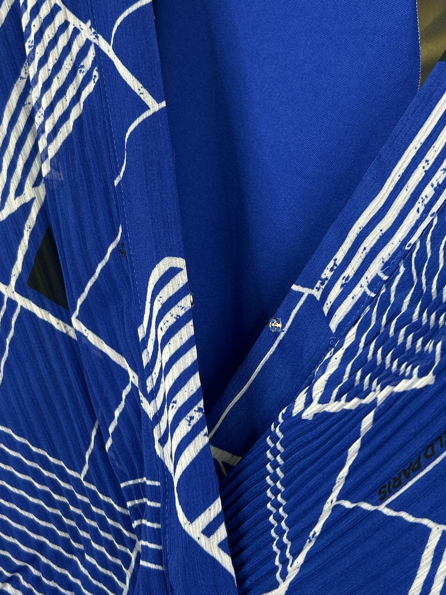 KARL LAGERFELD Size 10 blue and white Women Dress