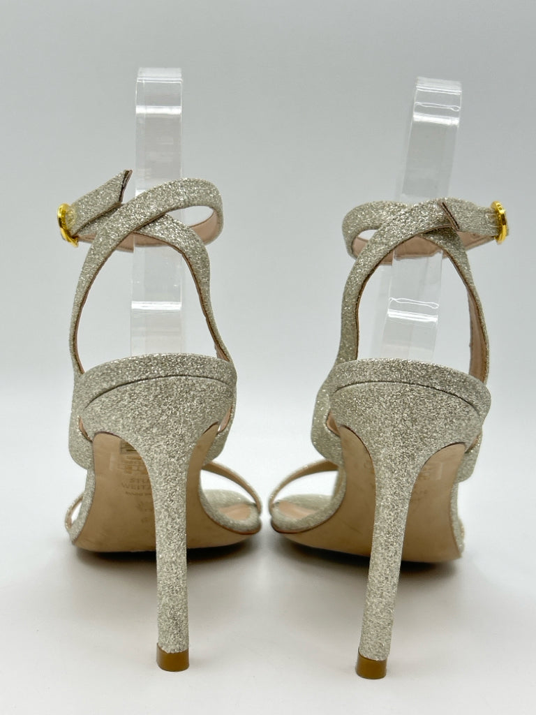 STUART WEITZMAN Size 6B METALLIC Women's Sandal