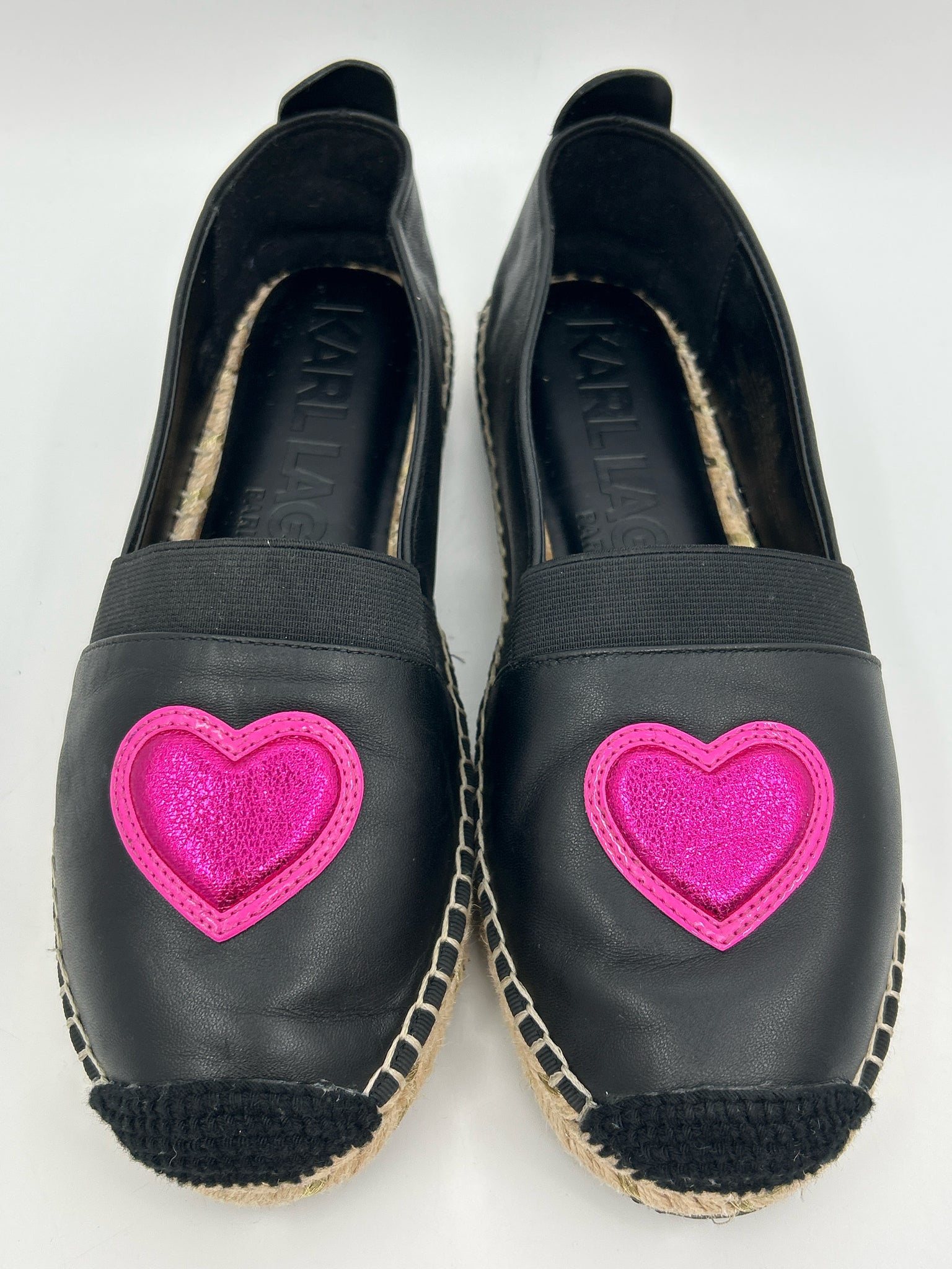 KARL LAGERFELD Size 8.5M Black Women Sandal