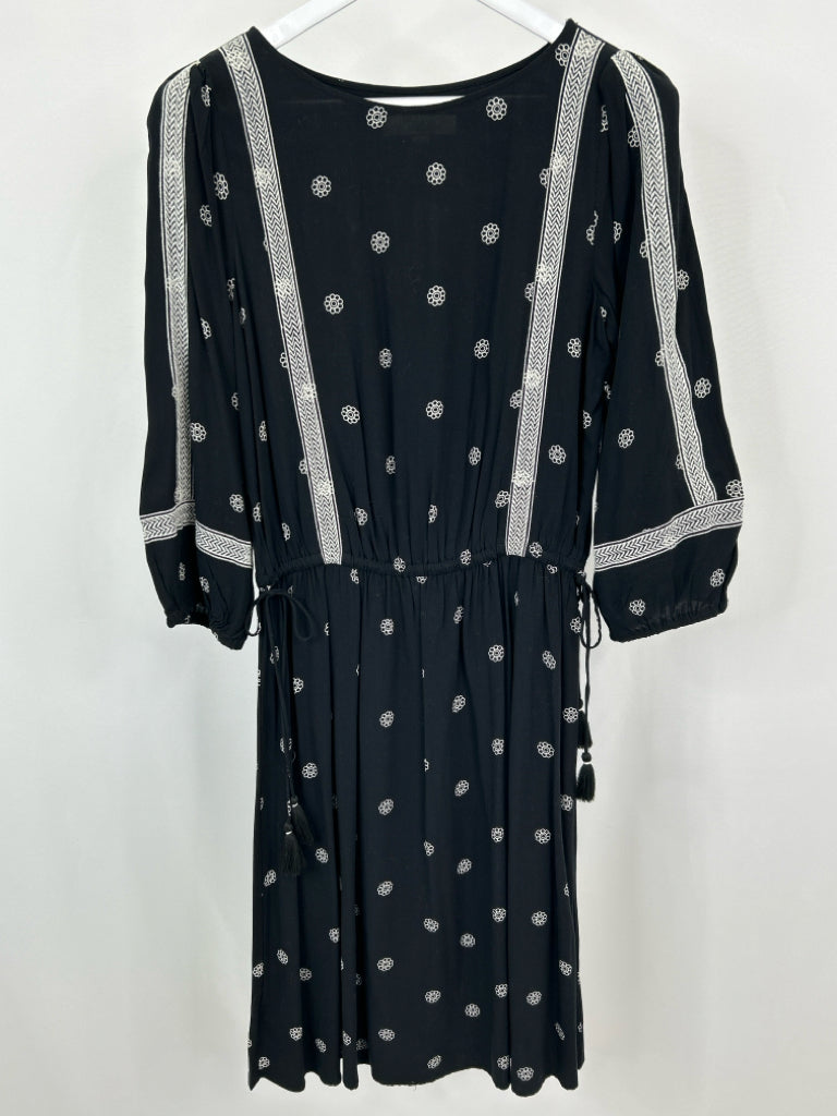 ANN TAYLOR LOFT Size M Black & White Dress NWT