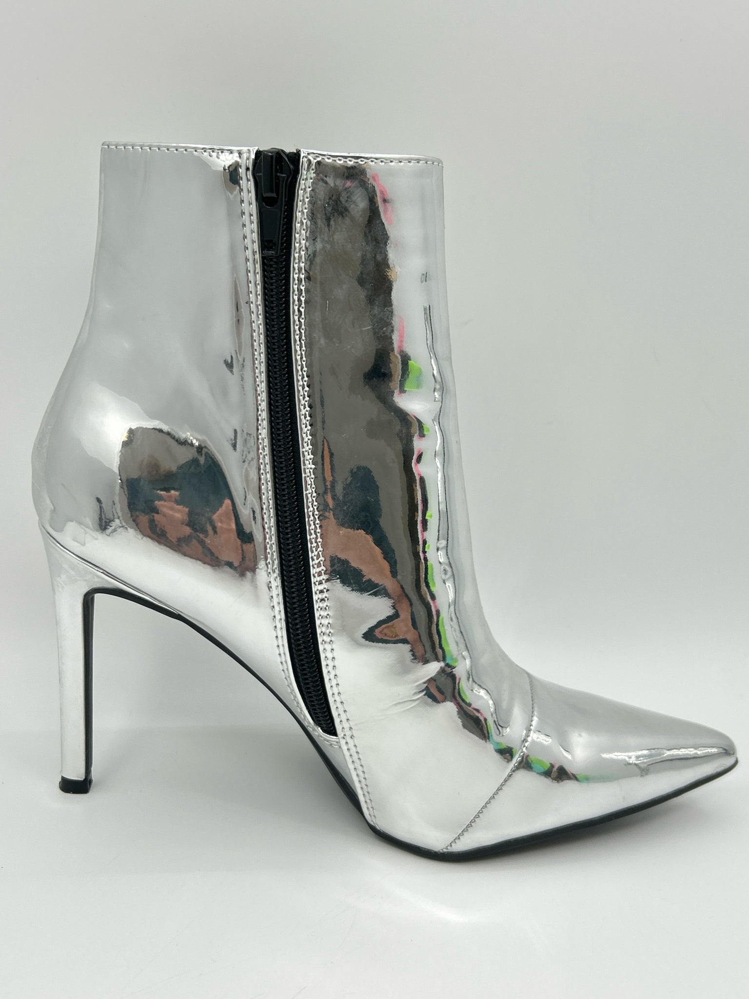 INC Size 8M Silver Women Booties
