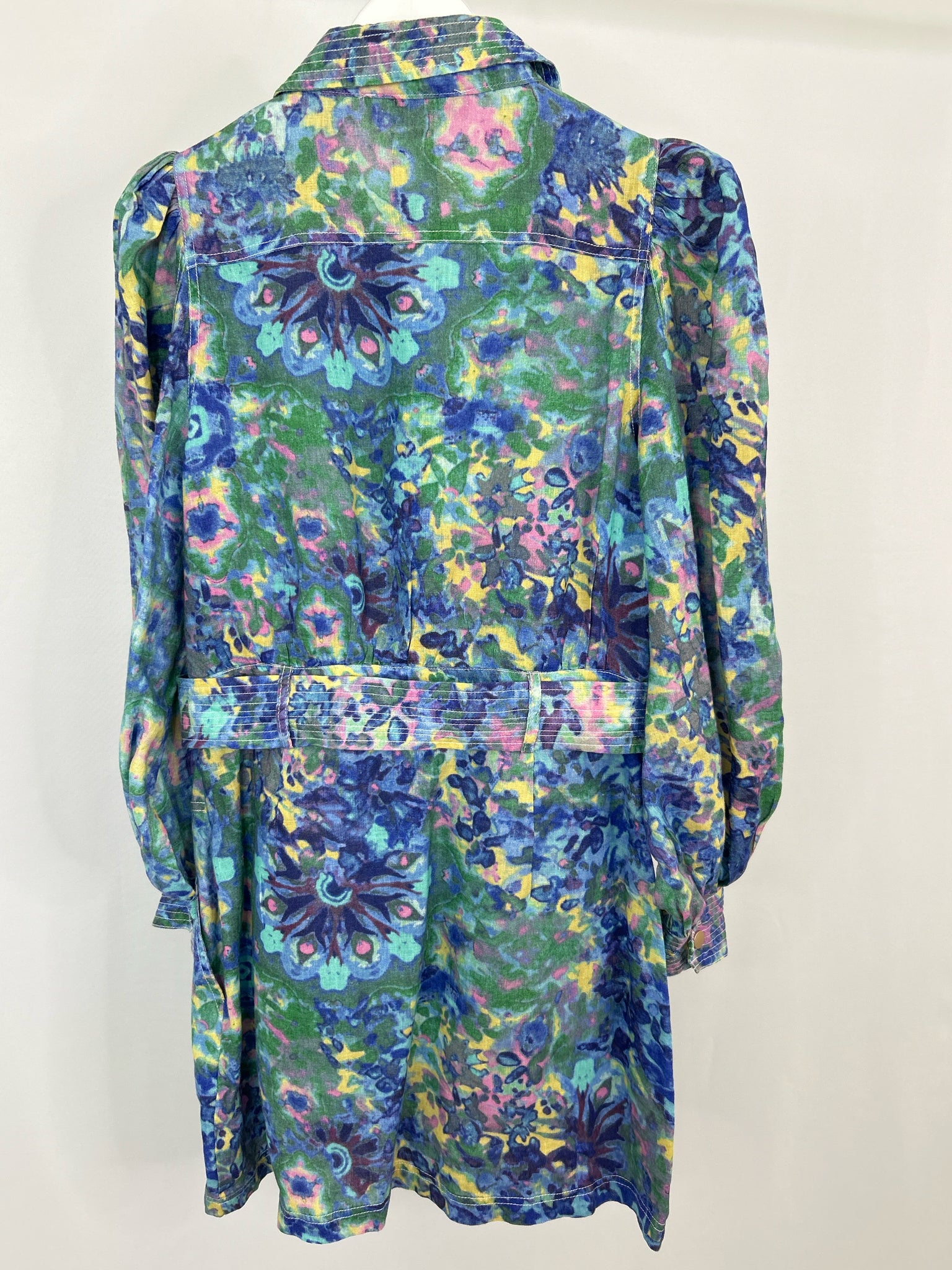 Elliatt Size L BLUE AND YELLOW Women Dress