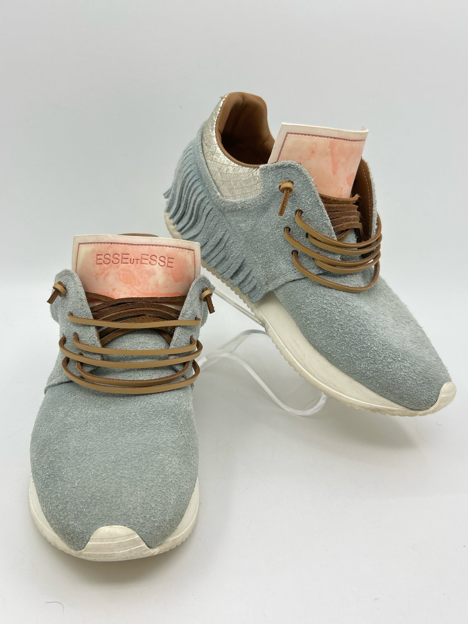 ESSEUTESSE Size 38 Pale Blue Women Sneakers