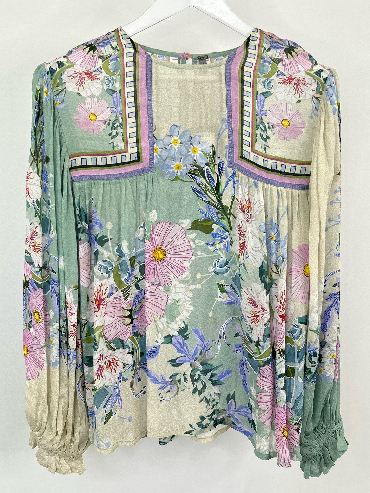 BLANK LONDON Size S Lilac Print Women Top NWT
