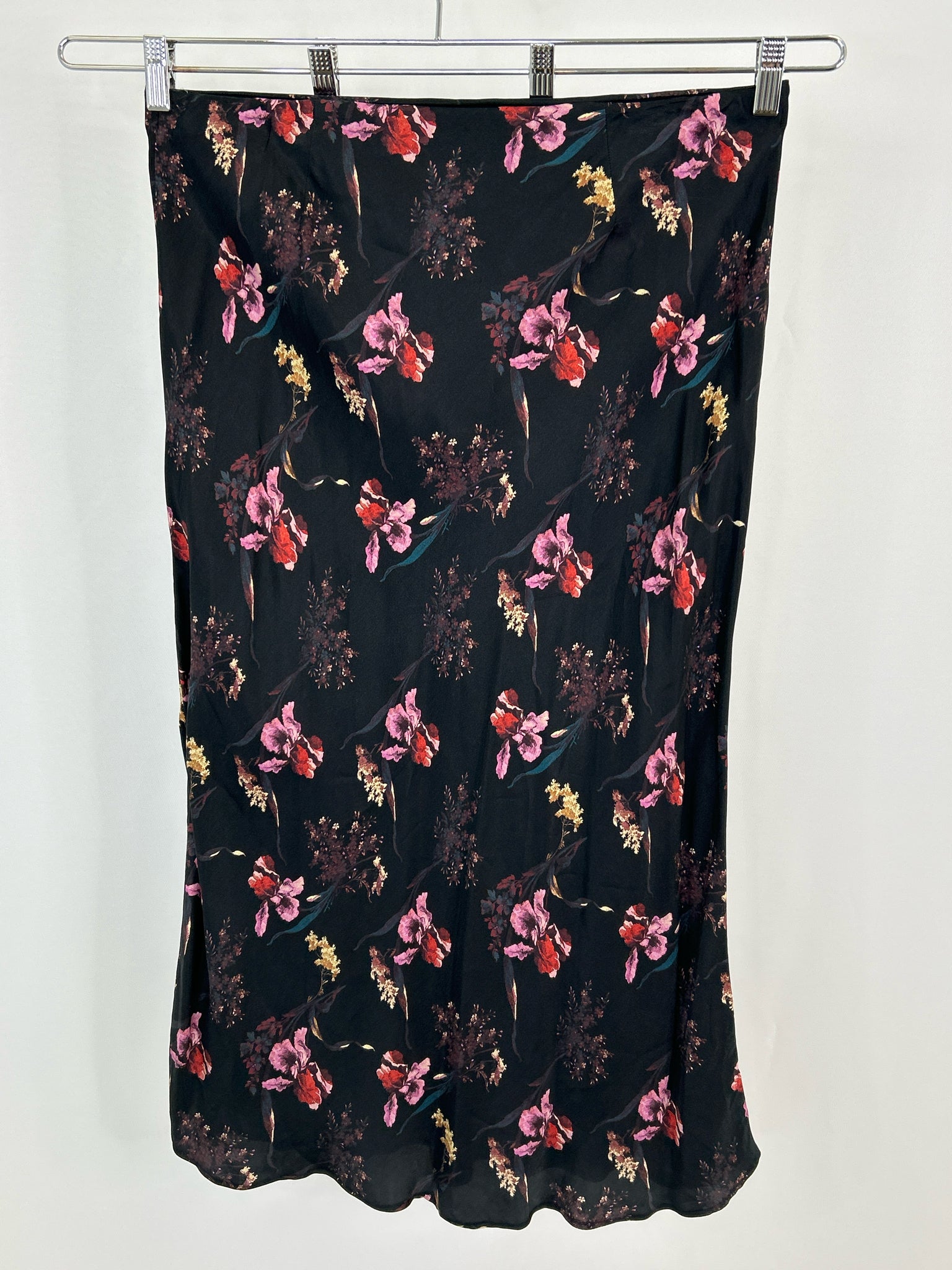 MADEWELL Size 14 Black Print Women Skirt NWT
