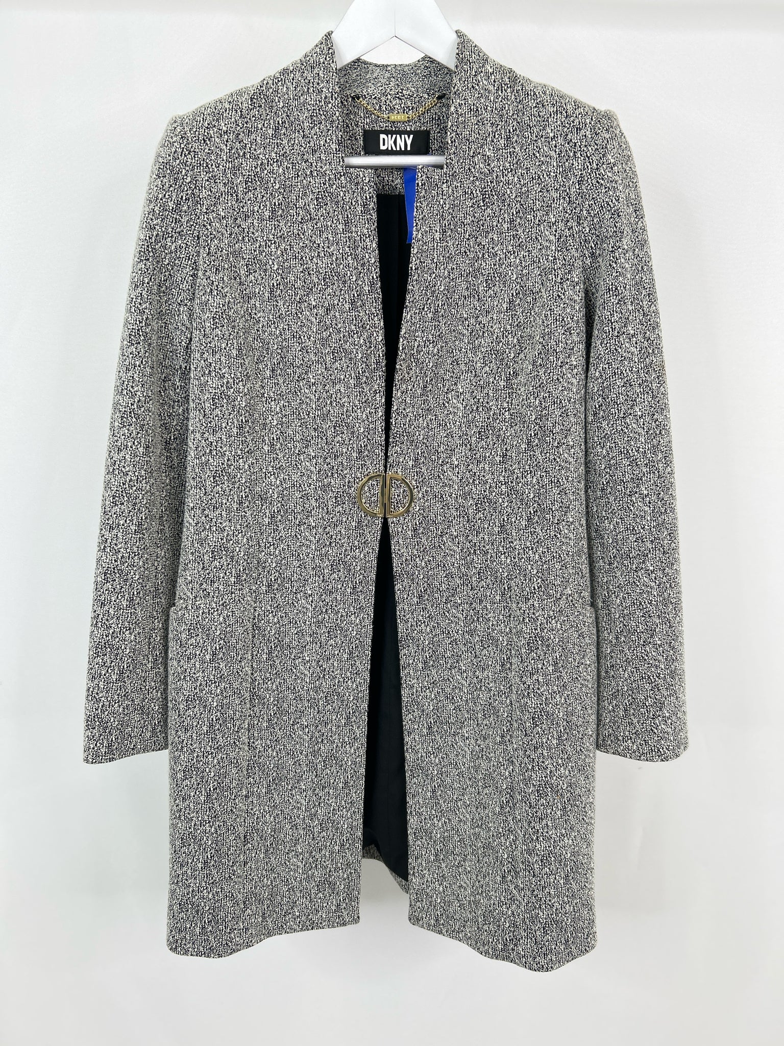 DKNY Size 6 Black & White Women Jacket