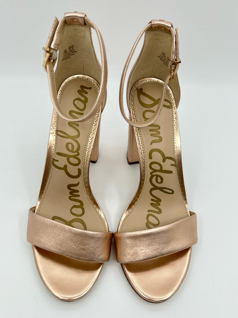 SAM EDELMAN Women Size 7.5M Rose Gold Pumps