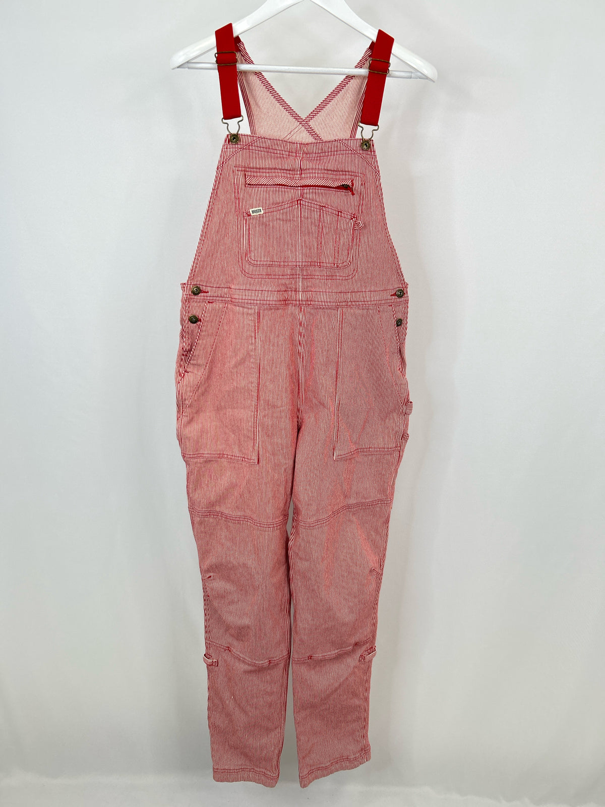 DULUTH TRADING COMPANY Size L red and white Women Overall