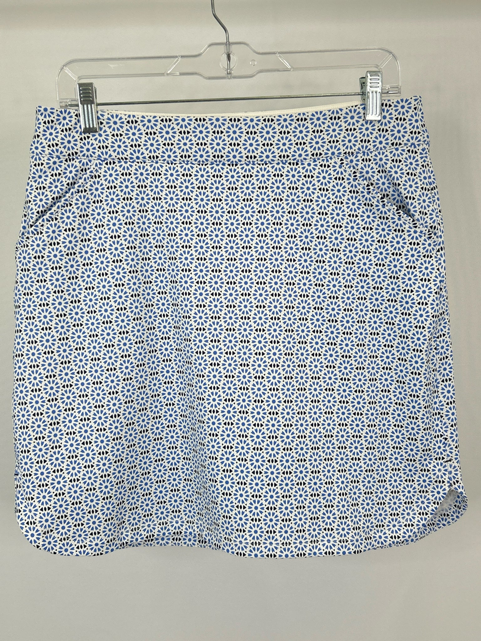 PETER MILLAR Size M Blue Print Women Skort