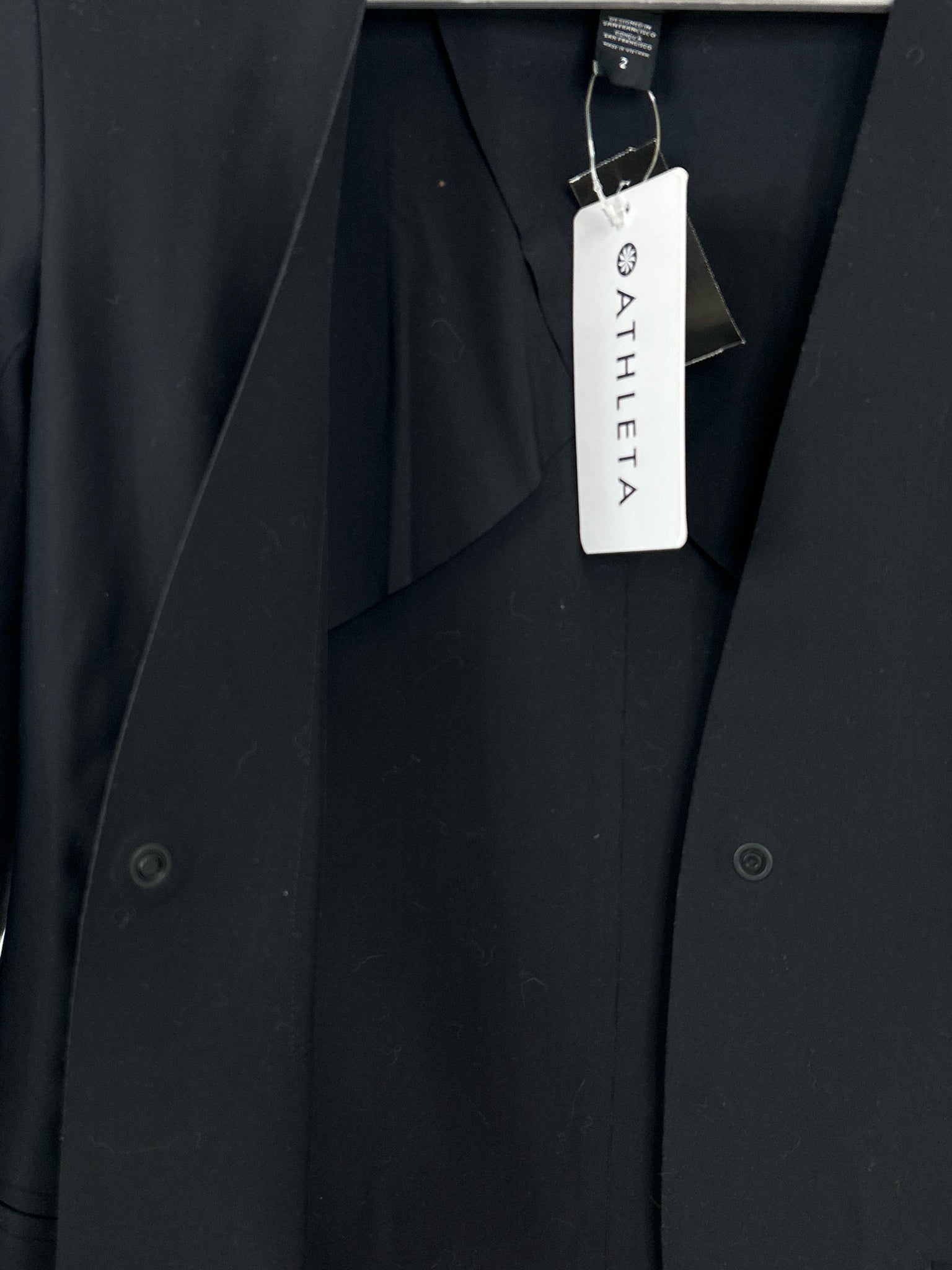 ATHLETA Size 2 Black Women Blazer