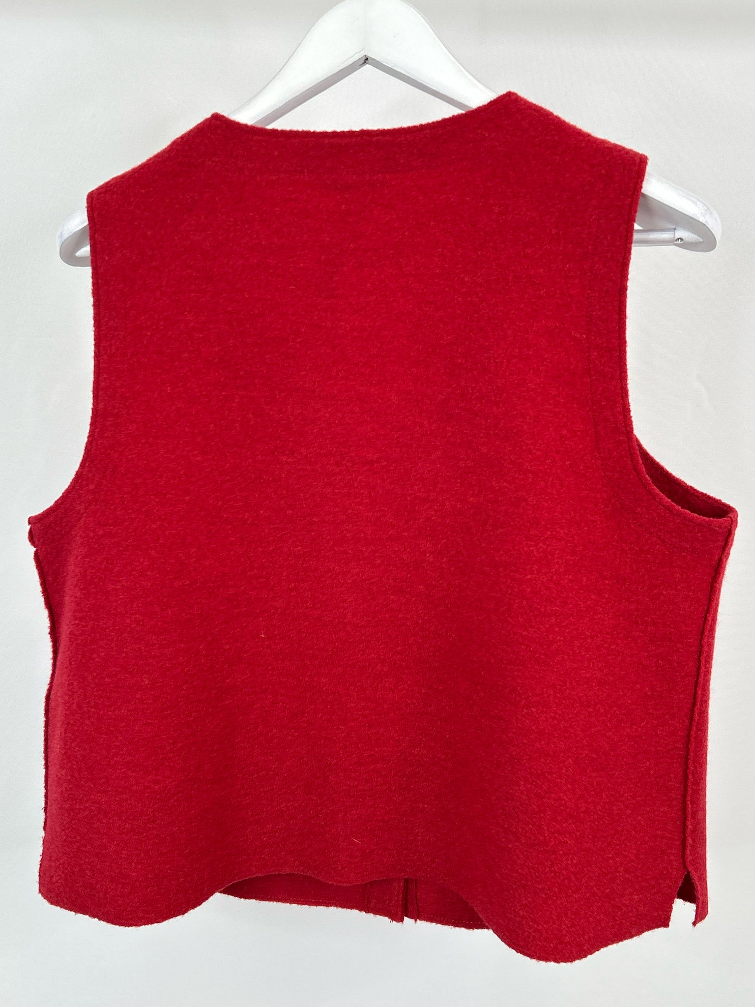 EILEEN FISHER Size M Red Women Wool Vest