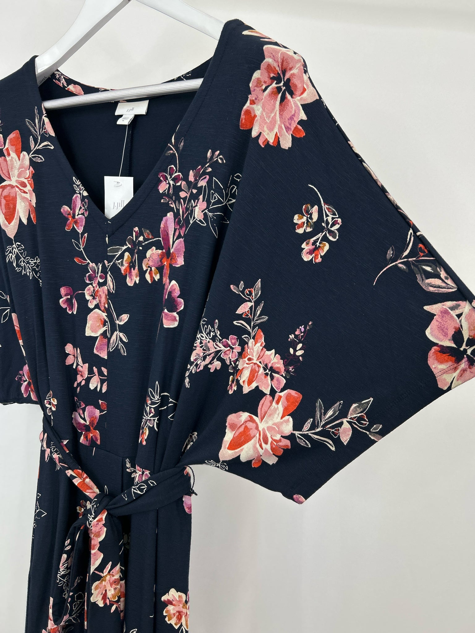 J.Jill Size XL NAVY FLORAL Women Dress