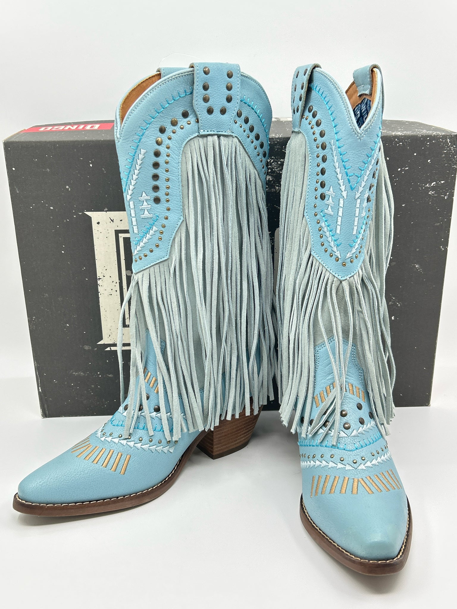 DINGO Size 7.5 Blue Women Boots