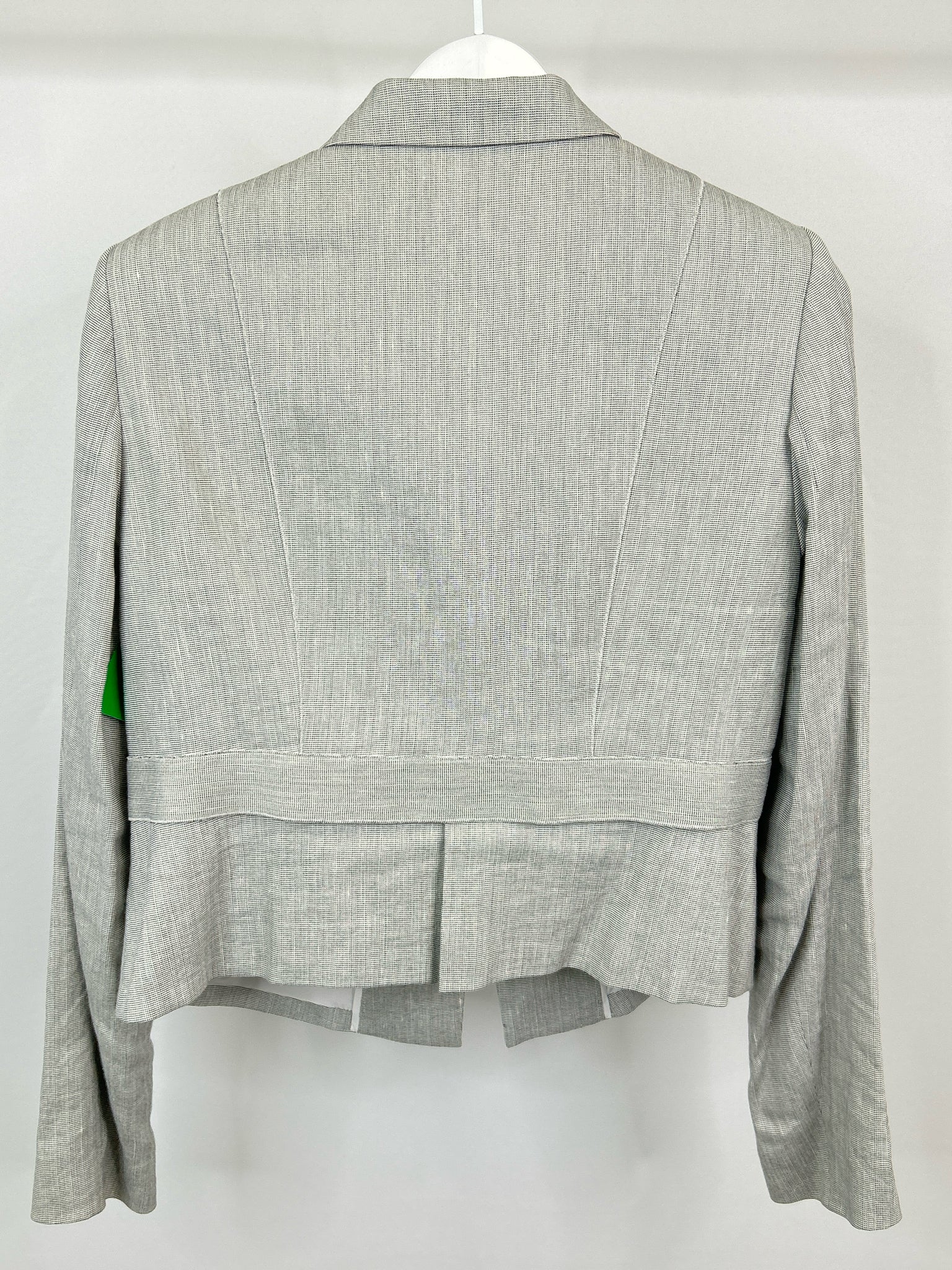 ELIE TAHARI Size 14 Black Print Women Blazer