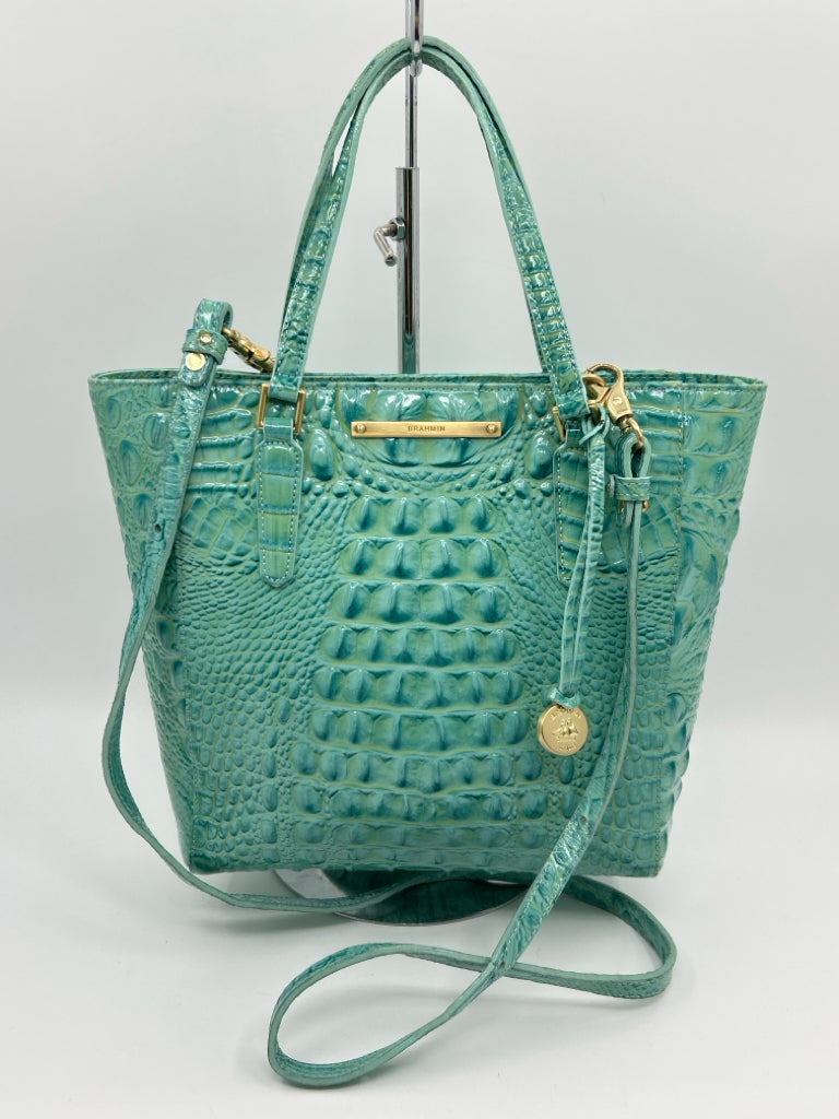 BRAHMIN Turqouise Asher Tote