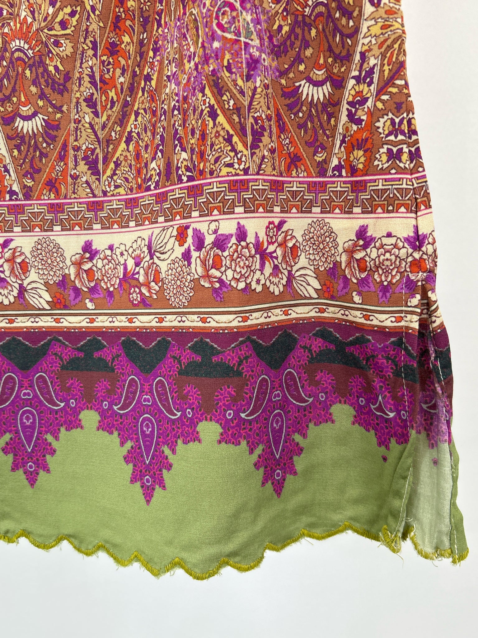 SOFT SURROUNDINGS Size XS Burgundy Print Women Top