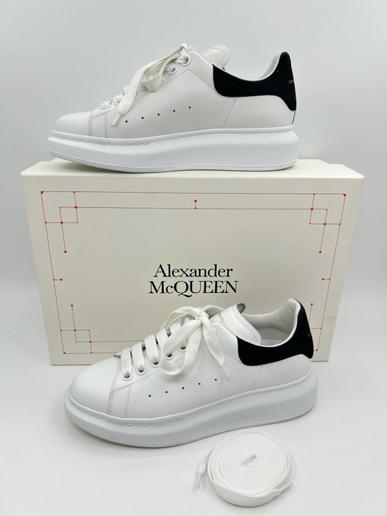 ALEXANDER MCQUEEN Women EU Size 39 White & Black Sneakers