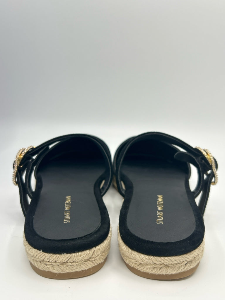 STUART WEITZMAN Women Size 8.5 Black Espadrille NIB