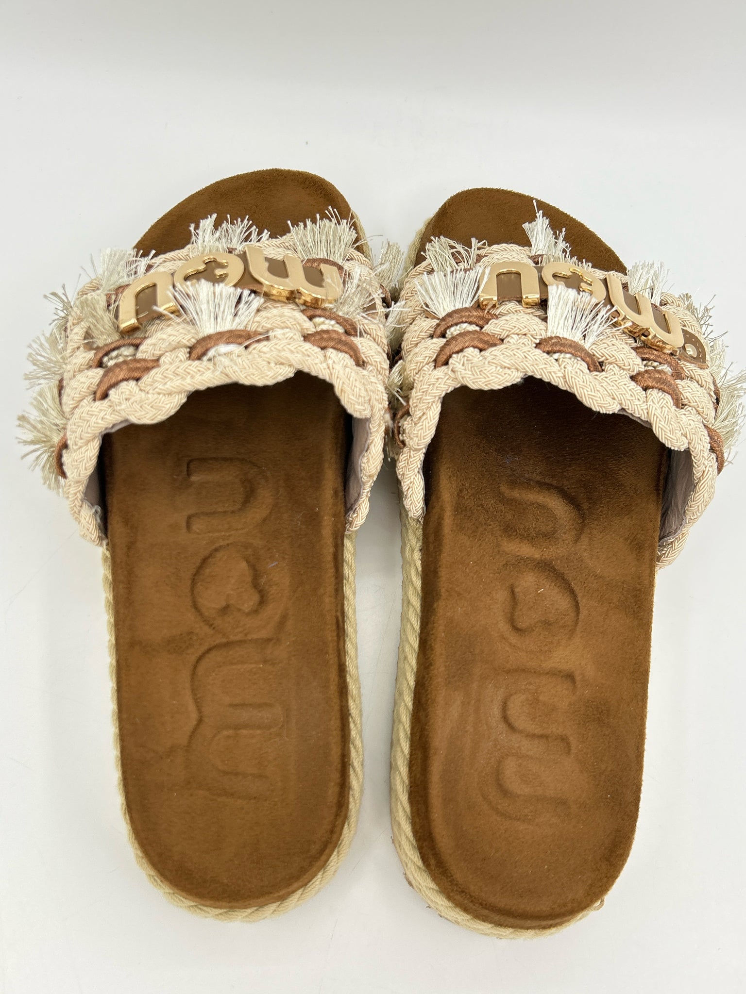 Mou Monoband Size 9 Beige Women Sandal