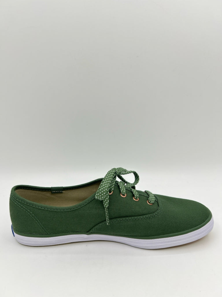 KEDS Size 9.5M Green Canvas Oxford Sneakers NWOB